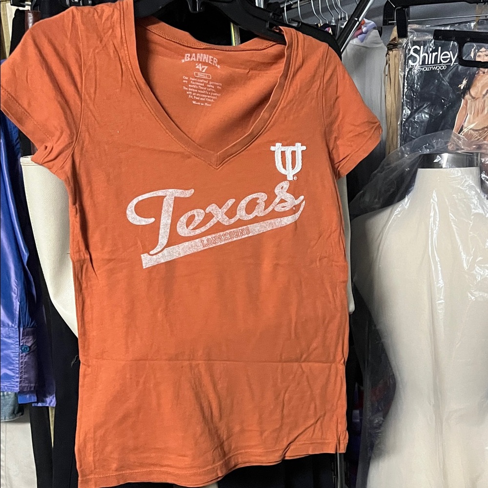 Women's Texas Longhorns Orange Texas V-Neck Top